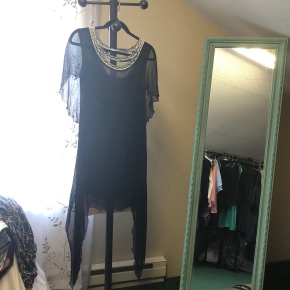 Free People Dresses & Skirts - Free people black shear cocktail dress